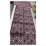 2 New Kitchen Rugs Rubber Backing 25" x59".  &