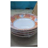 4 New Vietri 9" Melamine Campagna Uccello Pasta