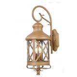 New Traditional Outdoor Wall Light 21" Tall Age