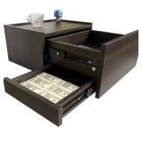 Floating Nightstand Wall Mounted, Concealment