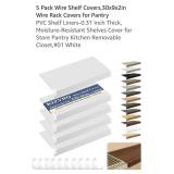 (5)Pack Wire Shelf Covers,30x9x2in Wire Rack