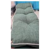 Green Bench Cushion 42" Wide x17"x 4" Thick.