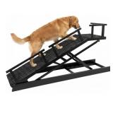 Foldable Dog Ramp for Bed, 6-Level Height