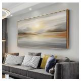 30" x 60" Wall Art Abstract Seascape Canvas