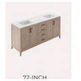 $2600. New Silas 72 in. Bath Vanity Cabinet with