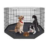 36" H Dog Playpen with waterproof Bottom Pad, 8