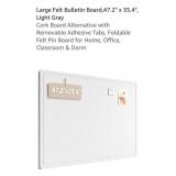 Large Felt Bulletin Board,47.2" x 35.4", Light