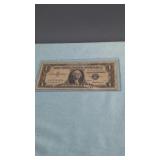 1957  $1 Blue Seal Silver Certificate in Plastic