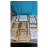 New 10 pc Photo Frame Set 3 Different Sizes &