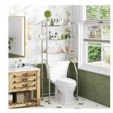 New Silver  4 Tier Over The Toilet Storage with
