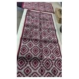 (2)New Kitchen Rugs Rubber Backing 25" x59". & 5"