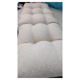 New Bench Cushion with Tie Straps 16" x 42"