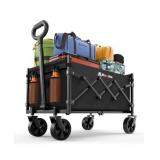 New Folding Wagon Cart with Wheels, 220lbs