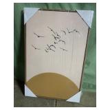 Framed canvas wall art 16x24in