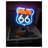 Route 66 neon light new in box. 17inches tall.