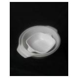 3 pc baking dishes. 2 Anchor Hocking brand.
