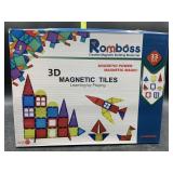 New - 33 piece 3d magnetic tiles - great for stem