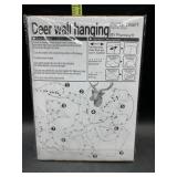 3d gold paper craft deer wall hanging