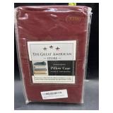 New - 2 king size pillow cases - red