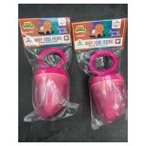 2 pink baby food feeders - new