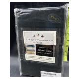 New - 2 king size pillow cases - black