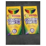 New - 2 12pack crayola colored pencils