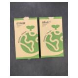 2 new - 2 pack black & pink rubber reusable