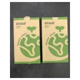 2 new - 2 pack black & pink rubber reusable