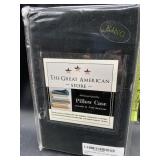 New - 2 king size pillow cases - black