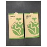 2 new - 2 pack black & pink rubber reusable