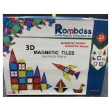 New - 33 piece 3d magnetic tiles - great for stem