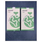 2 new - 2 pack black & pink rubber reusable