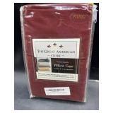 New - 2 king size pillow cases - red