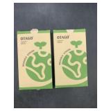 2 new - 2 pack black & pink rubber reusable straws