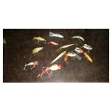 Vintage Fishing Lures Lot, Heddon, Firetail