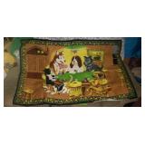 Vintage Dogs Playing Poker Tapestry 54" x 37" Man