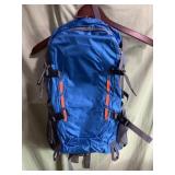 New blue backpack with laptop sleeve and lots of