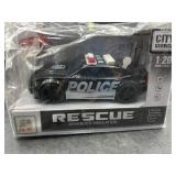 Friction powered police car - 1/20 scale -