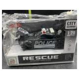 Friction powered police car - 1/20 scale -