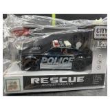Friction powered police car - 1/20 scale -