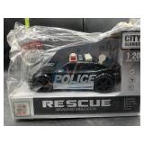 Friction powered police car - 1/20 scale -