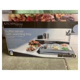 New buffet server with warming tray (food not