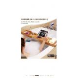 Bamboo Bathtub caddy tray - coffee color