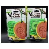 2 50 packs clay claw clay pigeon hangers