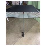 New green striped inverted umbrella