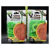2 50 packs clay claw clay pigeon hangers