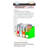 4 Packs of 5 Multicolor Organizing Box With Label