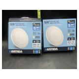 2 led disk lights ultra thin