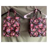 2 large insulated lunch totes