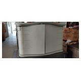 New Rubbermaid Deck Box. Lift up Lid,  2 Doors